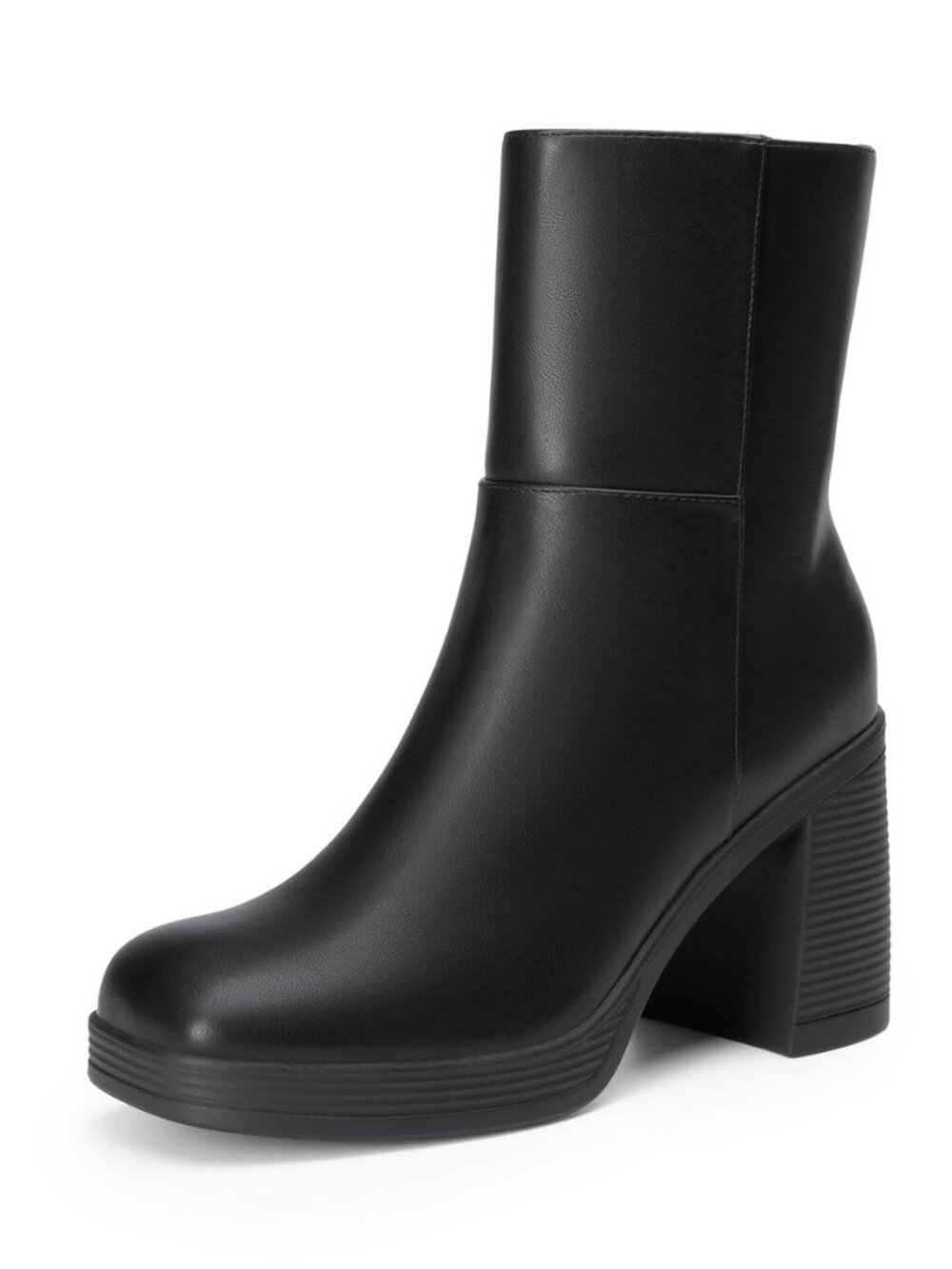 Women's Platform Gogo Ankle Boots Chunky Shoes